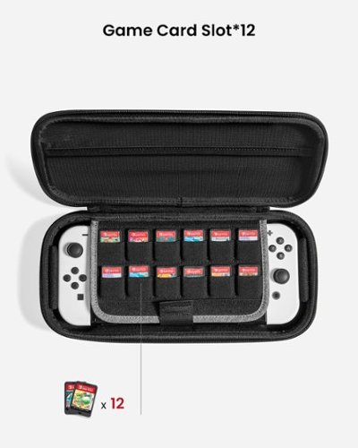 tomtoc Carrying Case for Nintendo Switch/OLED Model, Protective Hard Portable  Carry Travel Case with 12 Game Cartridges - Grau GLOBAL SHIPPING