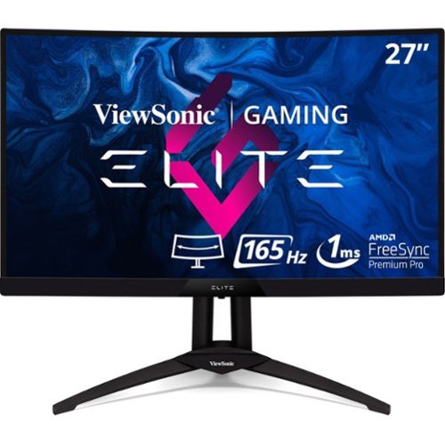 ViewSonic - Elite 27 LCD Curved Monitor (DisplayPort USB, HDMI) - Black-Front_Standard 