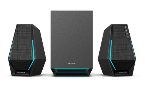 Edifier G1500 MAX 2.1 Computer Speakers System, 60W Hecate Gaming Speakers with Subwoofer Line Out - Black