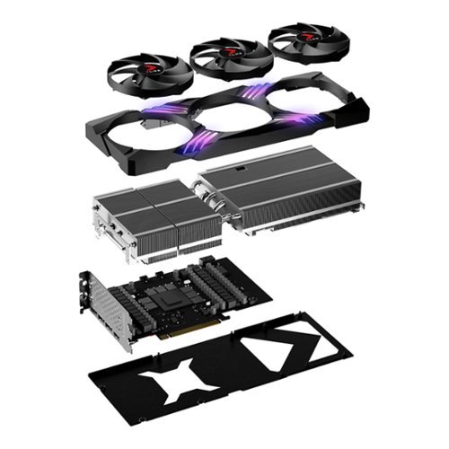 PNY GeForce RTX 4080 SUPER XLR8 Gaming VERTO EPIC-X RGB Overclocked 16GB Graphics Card with Triple Fans - Black BUY IN MIDDLE EAST