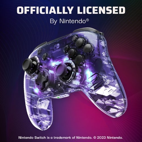 PDP Afterglow LED Wireless Deluxe Gaming Controller: Multicolor - Nintendo Switch - Transparent GLOBAL SHIPPING
