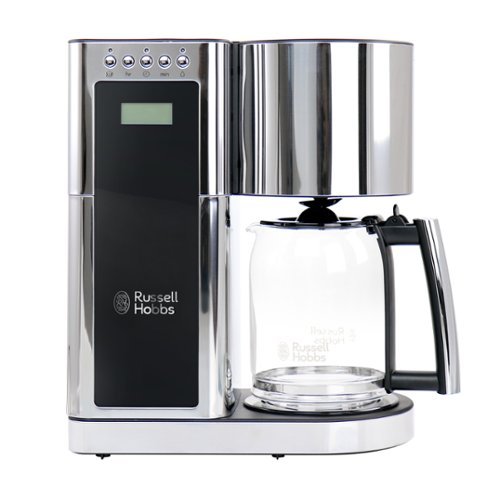 Russell Hobbs - Glass 8 Cup Coffeemaker and Stainless Steel - Black-Front_Standard 