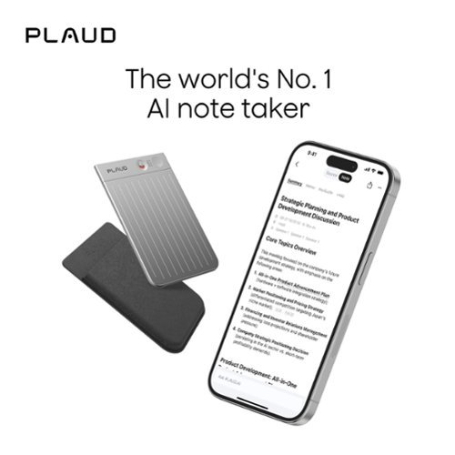 PLAUD - Note Smart AI Voice/Audio Recorder - Silver
