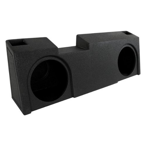 QPower - Dual 12" Sub Box - Chevy Silverado & GMC Sierra Crew & Double Cab 19-26 - Black-Front_Standard 