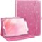 Kitcheniva - Protective Stand Case For iPad 9th 8th 7th Generation 10.2 Inch With Pocket Holder - Glittering Pink-Front_Standard