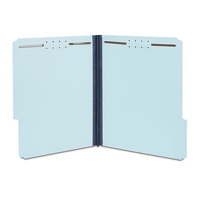 Staples - Staples® 60% Recycled Pressboard Classification Folder, 1" Expansion, Letter Size, 25/Box (ST765560/765560) - Light Blue