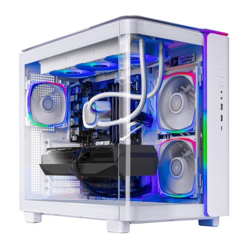 Skytech Gaming - KING95 Gaming Desktop PC - AMD Ryzen 7 9700X (2024) - 32GB Memory - NVIDIA RTX Geforce 5070 - 2TB NVMe Storage - White-Front_Standard 