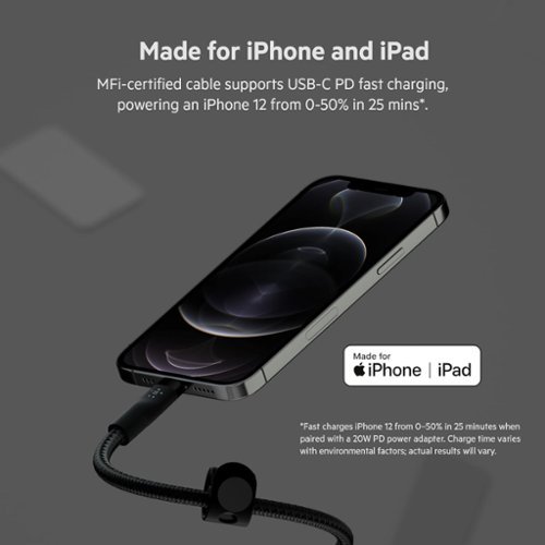Belkin BOOST↑CHARGE Pro Flex Braided Silicone USB-C to Lightning Cable 6.6FT, MFi-Certified Charging Cable with Cable Clip - Black HOW TO BUY