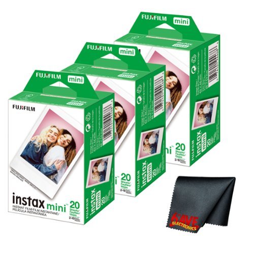 Fujifilm Instax Mini Instant Camera Film (60 Exposure) + Cleaning