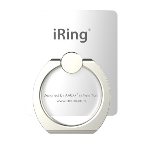 iRing - Original-Safety Finger Grip for Mobile Phones - Pearl white-Front_Standard 