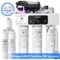 Waterdrop - WD-T3-M Remineralization Reverse Osmosis Water Filter with Three Extra Filter Sets, NSF/ANSI 372 Certified - White-Front_Standard