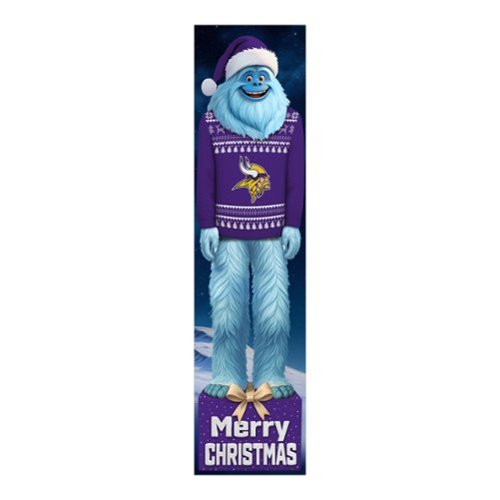 Fan Creations - Minnesota Vikings 48" Yeti Christmas Leaner - Multicolor-Front_Standard 