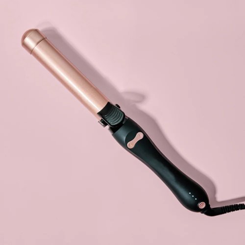  Aukfa - 1" Automatic Rotating Ceramic Curling Iron - Easy Use Spinning Wand, Long-Lasting Waves, Auto Shut Off, Dual Voltage