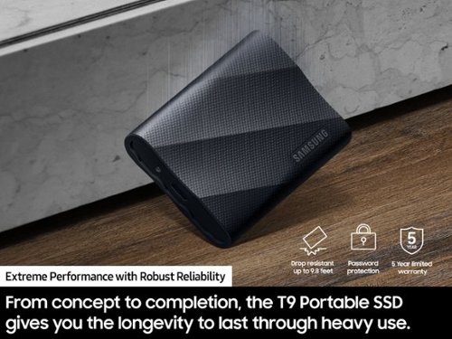 Samsung T9 Portable SSD 2TB, Up to 2,000MB/s, USB 3.2 Gen2 - Black BUY IN QATAR