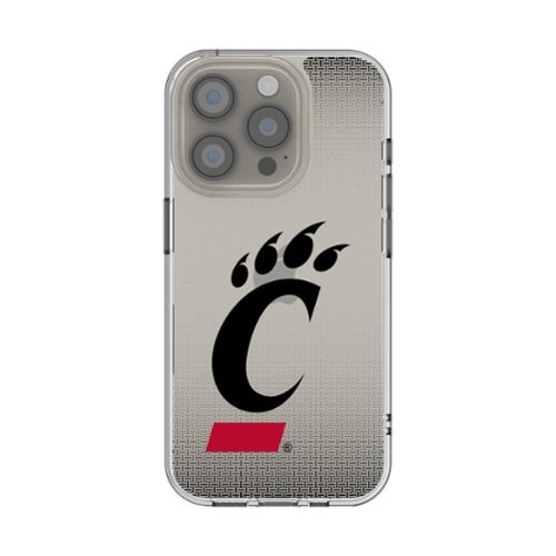Keyscaper - NCAA - Cincinnati Bearcats Linen Logo iPhone Clear Case - 13 mini - Multicolor-Front_Standard 