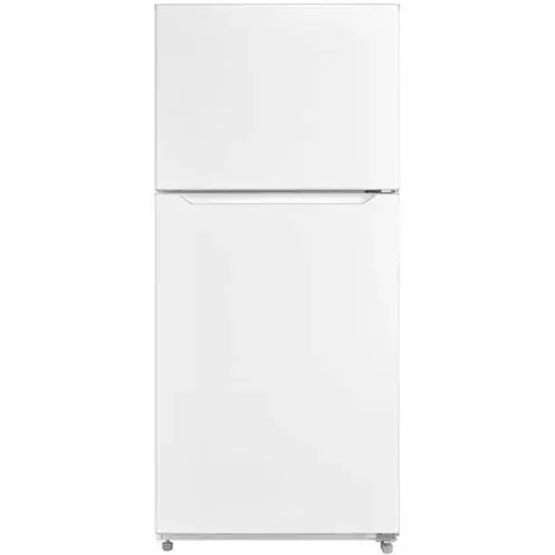 Front. Element - Element ERT14CSCW 14.2 Cu. Ft. White Freestanding Top-Freezer Refrigerator - White.