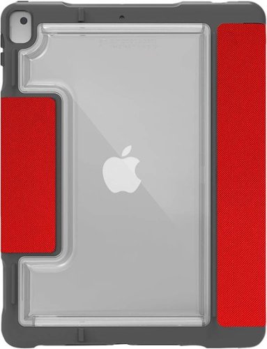 STM Dux Plus Duo Folio Case for Apple iPad 10.2 (9th/8th/ 7th Gen) - Red GLOBAL SHIPPING