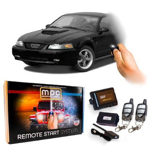 MPC - Complete Remote Start w/ Keyless Entry Kit For 1999-2004 Ford Mustang - Black-Front_Standard 