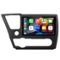 Junsun - For Honda Civic 2013-2015 9" 8Core carplay 4+64GB Android 15 Car Stereo Radio GPS Navi WIFI FM RDS SWC DSP Bluetooth - Black-Front_Standard