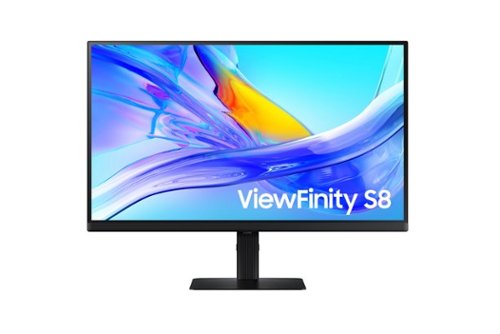 Samsung - 27" ViewFinity S8 (S80UD) 4K UHD HDR10 Monitor with Ergonomic Stand (DisplayPort, HDMI, USB-C) - Black