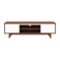 CorLiving - Fort Worth TV Stand with Cabinets for Most TVs up to 68" - Dark Brown-Front_Standard