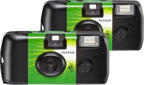 Fujifilm - QuickSnap Flash 400 Single-Use Camera with Flash - 2 pack - Green