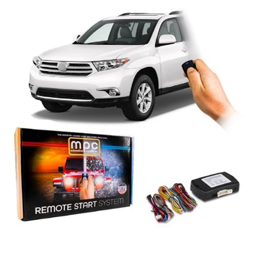 MPC - OEM Activated Remote Starter For 2008-2013 Toyota Highlander Gas - Push-to-Start - Black-Front_Standard 