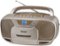 Jensen - Portable Bluetooth Stereo MP3 Compact Disc Cassette Player/Recorder with AM/FM Radio - Cream-Front_Standard