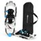 Costway - Goplus 21'' All Terrain Snow Shoes Lightweight Aluminum - Black, White, Blue-Front_Standard