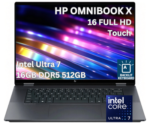 HP Upgraded OmniBook X Flip 2 in 1 16