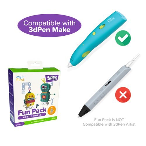 Fun Pack Filament for myFirst 3dPen Make (Robot World) 3dPen is