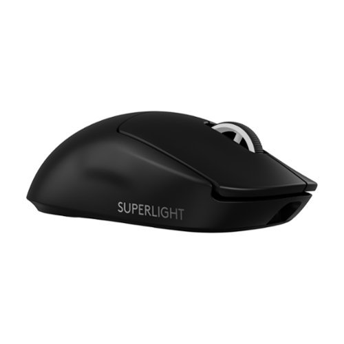  Logitech - G PRO X SUPERLIGHT 2 LIGHTSPEED Lightweight Wireless Optical HERO 2 Sensor 44 000 DPI Gaming Mouse with 8K Polling - Wireless - Black