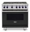 Viking - VGR Freestanding 7 Series Gas 36" Range - Antique Bronze-Front_Standard