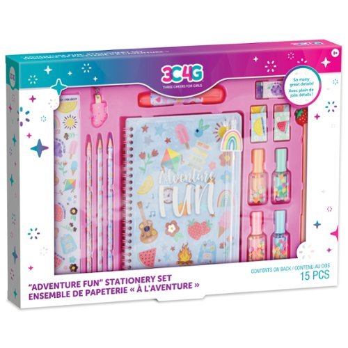 Make It Real - 3C4G: Adventure Fun: Stationery Set - 15 Piece Set