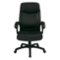 Office Star Products - High-Back Eco Leather Executive Chair - Black-Front_Standard
