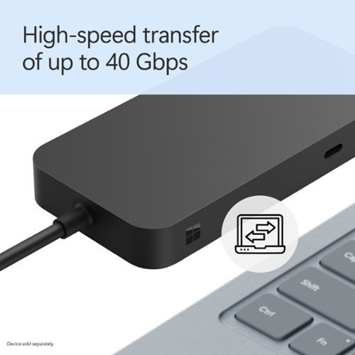 Microsoft Surface USB4 Dock - Black WORLDWIDE DELIVERY