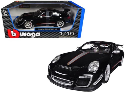 Porsche 911 GT3 RS 4.0 1/18 Diecast Model Car by Bburago Black
