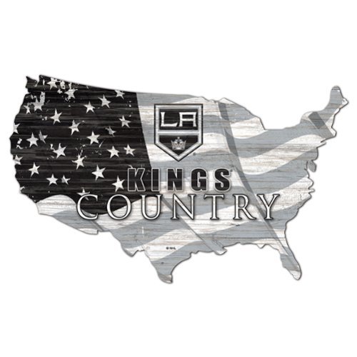 Fan Creations - Los Angeles Kings USA Flag Cutout Sign - Multicolor-Front_Standard 