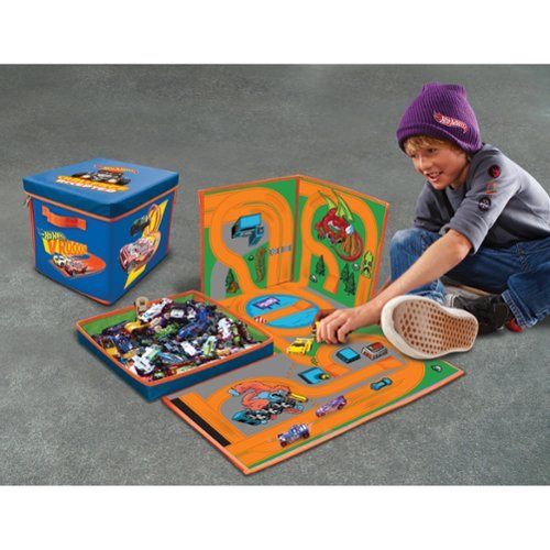 Tara Toys ZipBin Hot Wheels 300 Car Storage Cube & Playmat WORLDWIDE DELIVERY