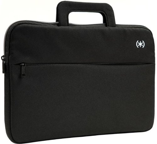 Speck - Transfer Pro Pocket Protective Sleeve with Handle Universal 13"-14" for MacBook computers, laptops and tablets - Black/White