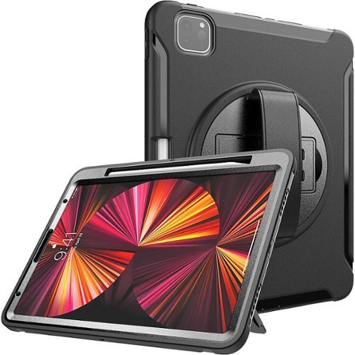 SaharaCase PROTECTION Hand Strap Series Case for Apple iPad Pro 11 (2nd, 3rd, and 4th Gen 2020-2022) - Black WORLDWIDE DELIVERY