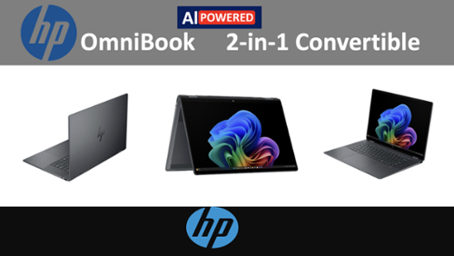 HP OmniBook 2 in 1 Laptop 16.0 WUXGA Display (Intel Ultra 7 258V