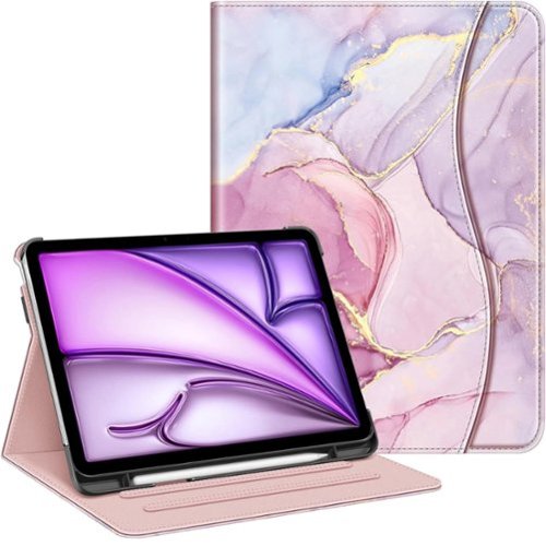 Kitcheniva - iPad Air 11 Inch M3 2025 Multi Angle Viewing Case For Air 5th 4th 10.9 Inch - Glittering Marble-Front_Standard 