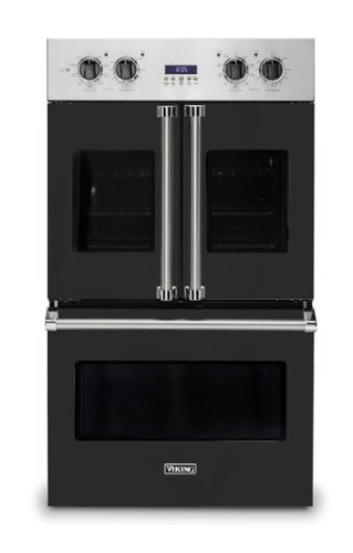 Viking - 30" 7 Series French Door Double Built-In Electric Thermal Convection Oven - Antique Bronze