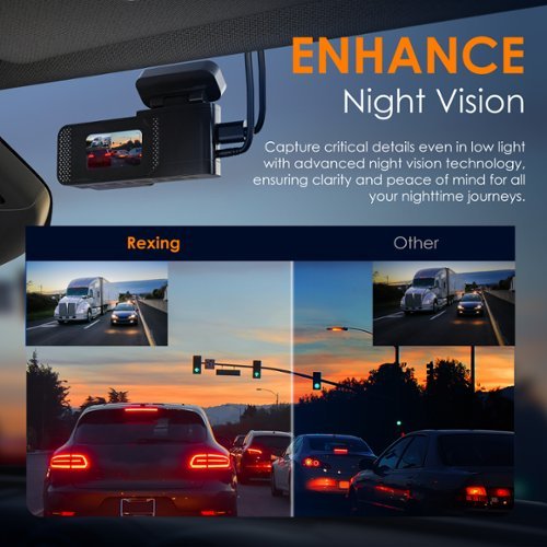 Rexing C2 – 2K Front + 1080p Rear Dash Cam with Wi-Fi - Black BUY ONLINE
