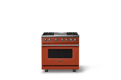 Viking - 36"W. 4 Burner Pro 5 Series 5.6 Cu. Ft. Freestanding Sealed Dual Fuel Convection Range/Griddle - Spiced Cider - Spiced Cider