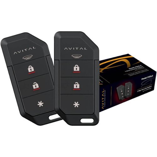 AVITAL - 1-Way Security System with Keyless Entry/Flashing Parking Lights-Front_Standard 