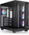 Thermaltake - View 380 XL TG ARGB Dual-Chamber Chassis with Hidden-Connector Motherboard Support ATX Mid Tower PC Case - Black-Front_Standard
