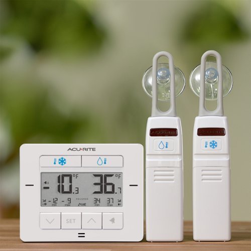 AcuRite Digital Fridge and Freezer Thermometer with Wireless Sensors - White HOW TO BUY