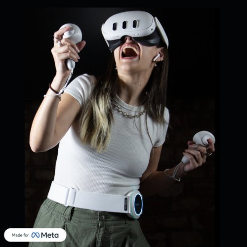 Woojer Made for Meta High-Fidelity Haptic Body Strap 3 - for VR, Games, Music, Movies, and Wellness - White WHERE TO BUY